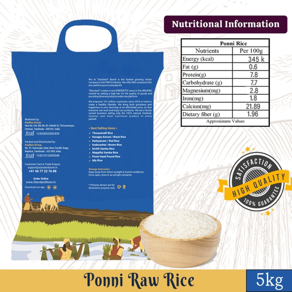 Ponni Raw Rice